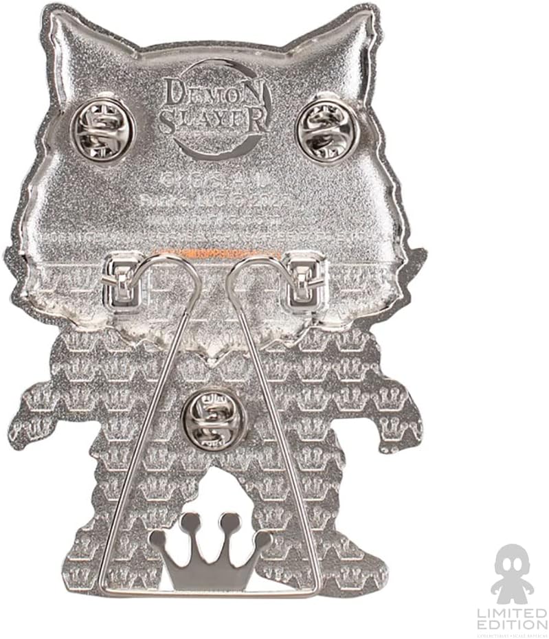 Funko Large Pop! Enamel Pin, Inosuke Hashibira, Demon Slayer: Insuke Hasibira Chase Group, Demon Slayer Enamel Pins - Image 4