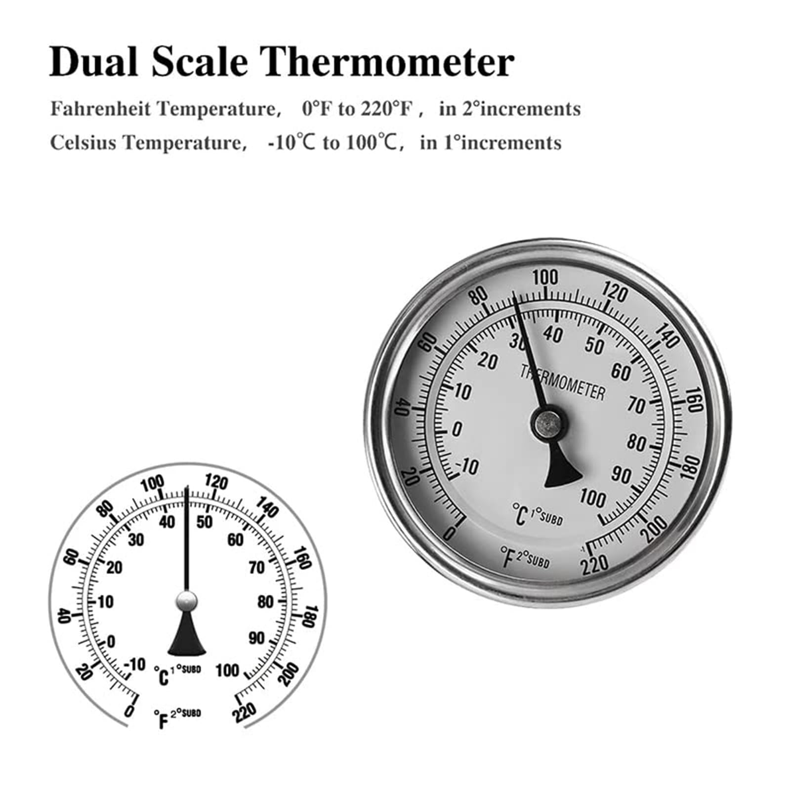 Robuster Suppentopf aus Edelstahl mit Zapfhahn und Deckel – ideal zum Brauen, Kochen, Sieden zu Hause und für den Einsatz im Freien – 40 x 40 cm großes Thermometer im Lieferumfang enthalten
