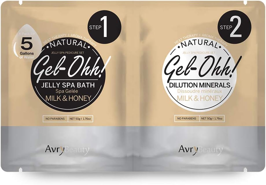 AvryBeauty Gel-Ohh Jelly Spa - Milk & Honey, 1 ct.