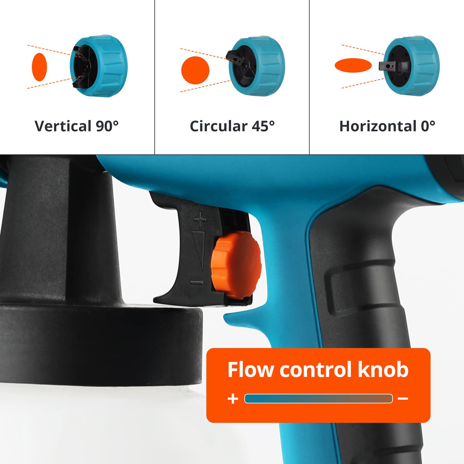 Paint Sprayer, Tilswall 800 Watt Home Electric Spray Gun Power Painter