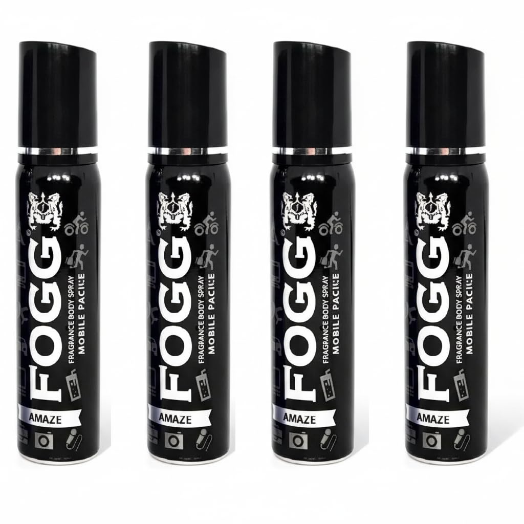 Men & Women Deo Body Spray Pack Amaze 25 Ml X 4 Fresh Scent Perfume Body Spray - & (100 Ml, Pack Of 4)