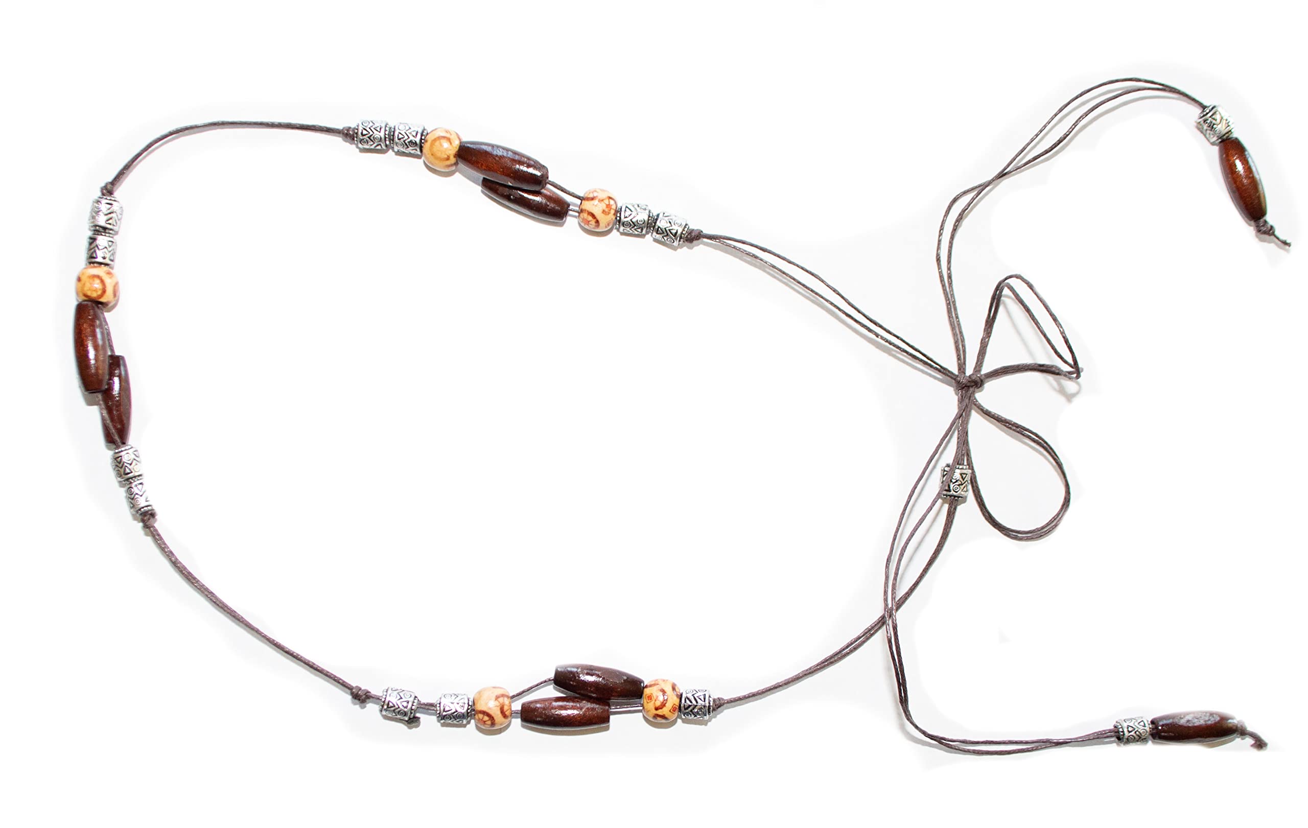 Rising Phoenix Industries Beaded Vegan Leather Horsehair Hat Bands for Cowboy Panama Fedora Rancher Hats