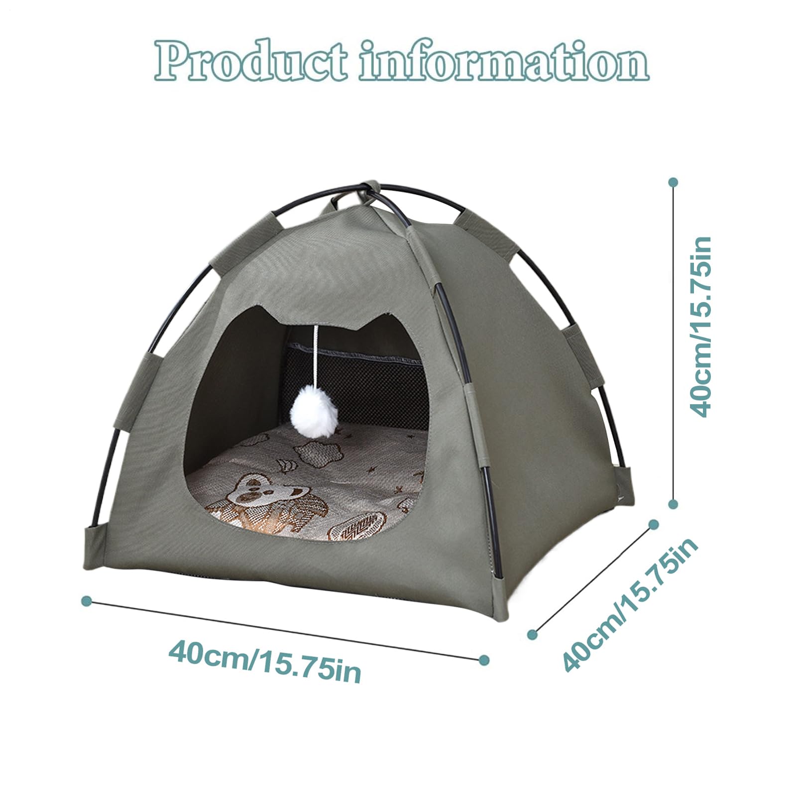 Tenda per Gatti da Interno ed Esterno Casa Tenda Impermeabile per Cani e | Morbido Trasportabile per Piccoli Animali in Tutte le Stagioni