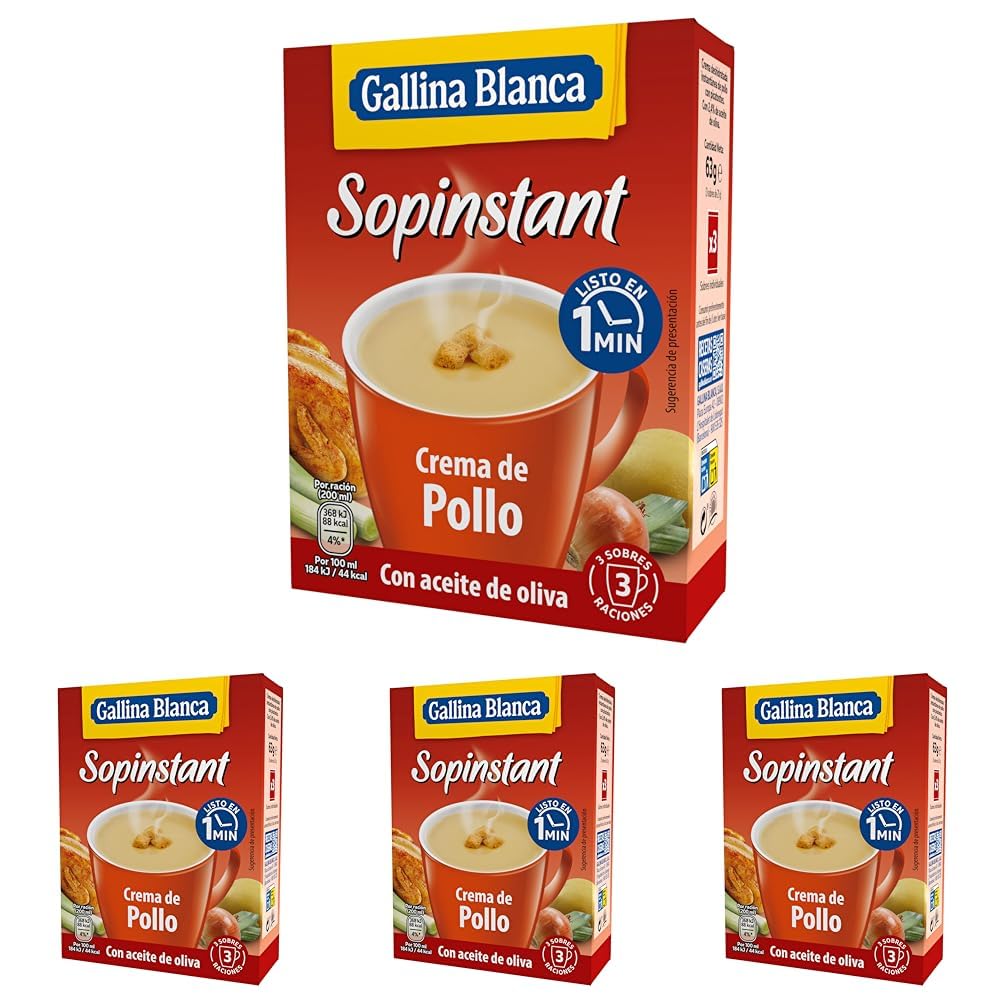 Gallina Blanca Sopinstant Crema de Pollo con Picatostes, 63 Gramos — view 8