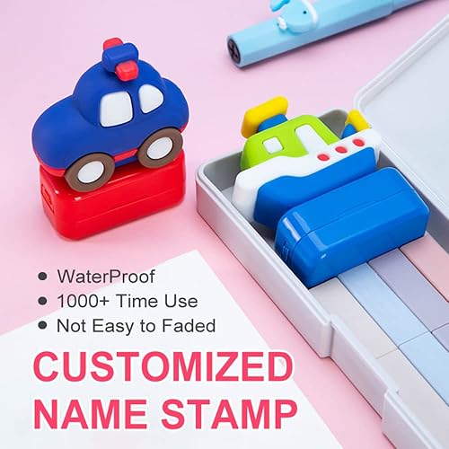 Miniatura 7 de jifu Sello personal con nombre personalizado, con tinta propia, sello de nombre personalizado para ropa de niños, sellos de firma personalizados