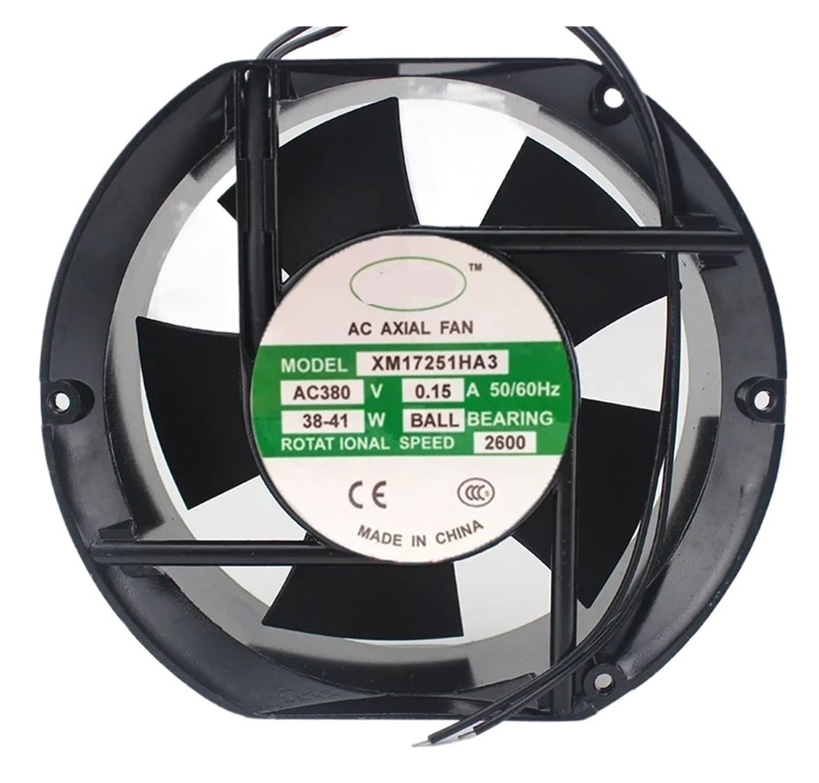 Lzikkgki One Color Xm17251ha3 Ac 380V 0.15A 172X150x51mm 2-Wire Cooling Fan