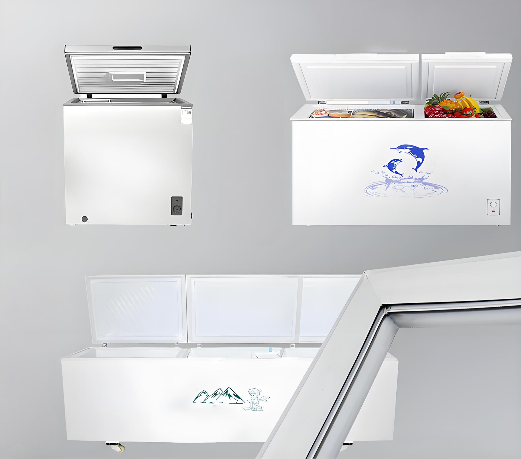 HMBEST Chest Freezer Refrigeration Gasket Door Seal for Cooler or Freezer,No Need To Cut, Custom Made To Your Size