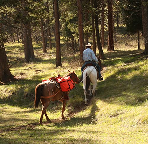 Trailmax "Over-The-Saddle Pack Pannier Bags; Pannier Bags Fit Most Western Riding Saddles; Ideal For Hunting Camp & Packing Gear; Horse Saddle Pannier Bags; Durable; Orange #TOP3