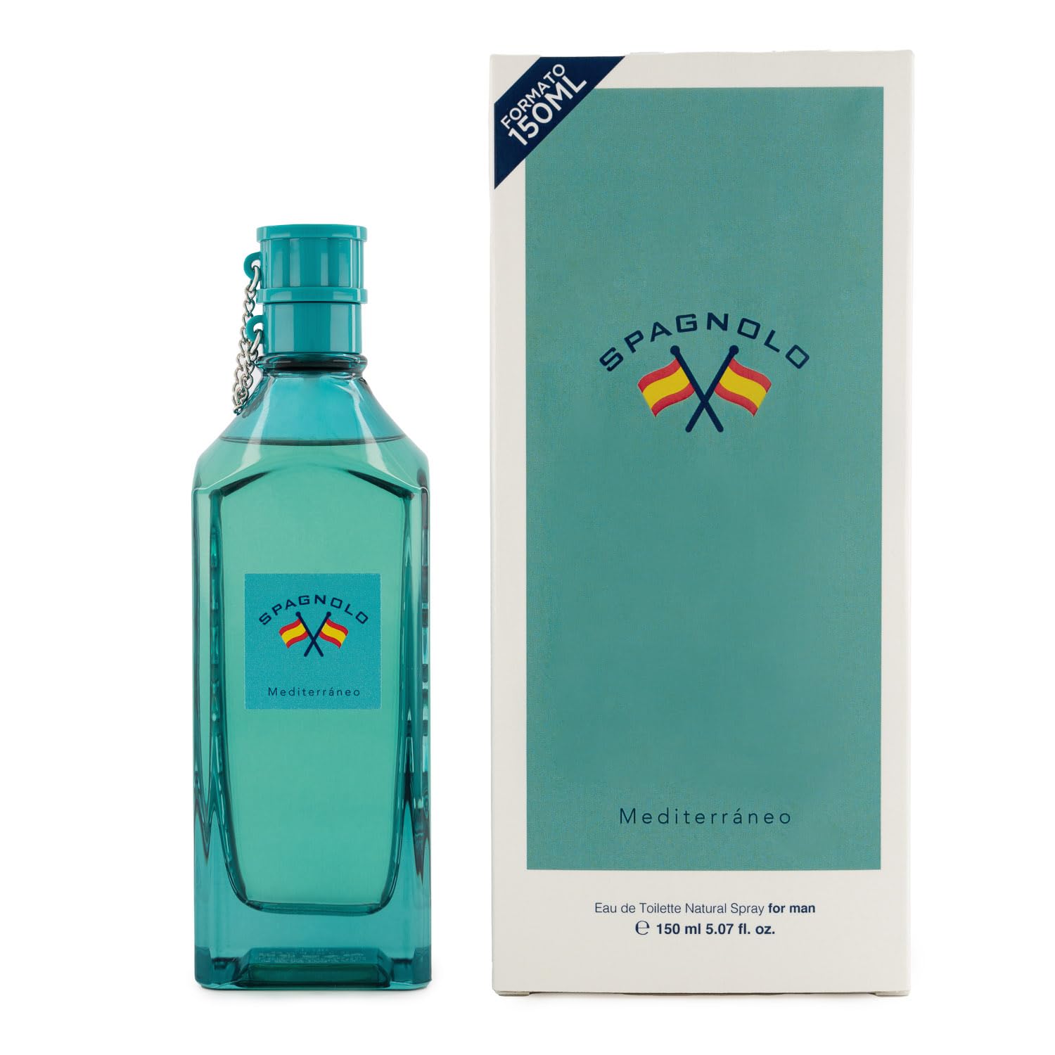 SPAGNOLO - Mediterranean, Cologne Man, 150 ml, Perfume Format Spray, Natural and Male Eau de Toilette, Aromatic Woody Scent, Fresh Fragrance, Energetic and Long Lasting Fragrance-image-2