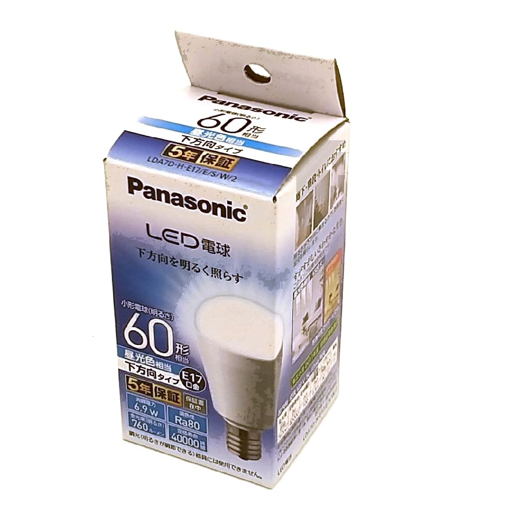 Amazon | パナソニック ミニクリプトン型 LED電球 口金直径17mm 電球