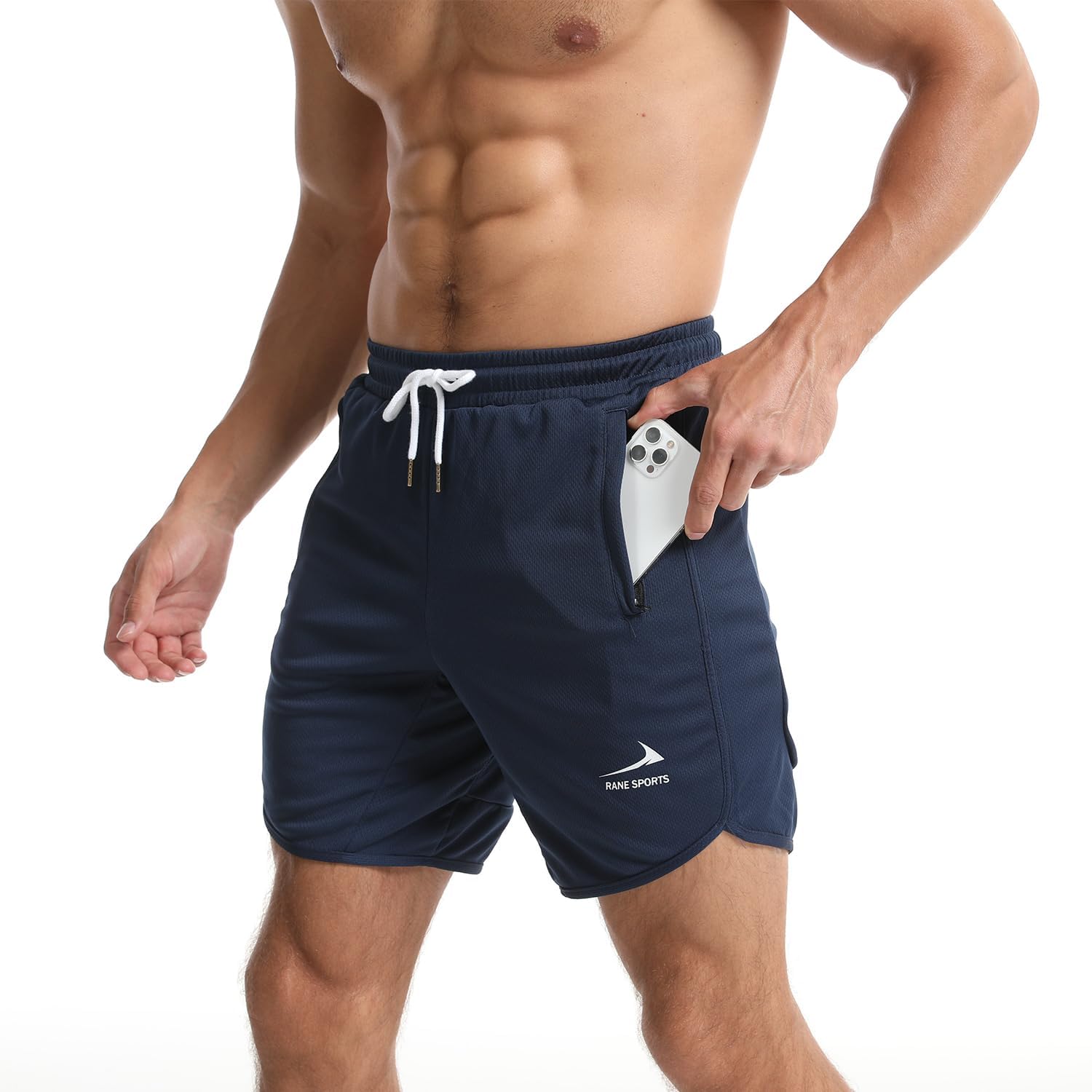 Men's Sports Shorts Running Gym Training Shorts with Zipper Pockets 4 61GMeUHAENL. AC SL1500