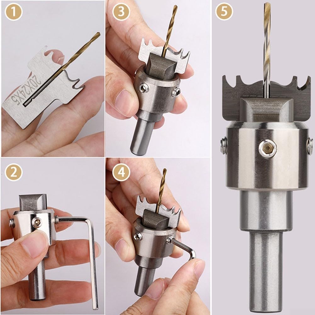 Brocas de Anillo de Metal Resistentes DIY