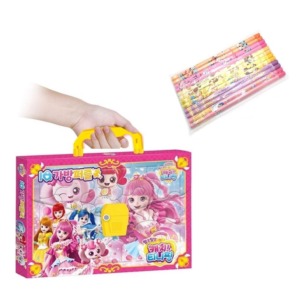 Buy Catch Teenieping IQ Puzzle Bag Season3 + Character 12 Pencils