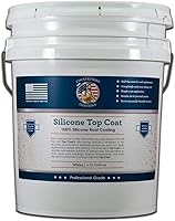 Countryman Coatings 100% Silicone Roof Coating 4.75 Gal White - RV Camper Flat Roof Leak Seal, No Primer, Energy Saving