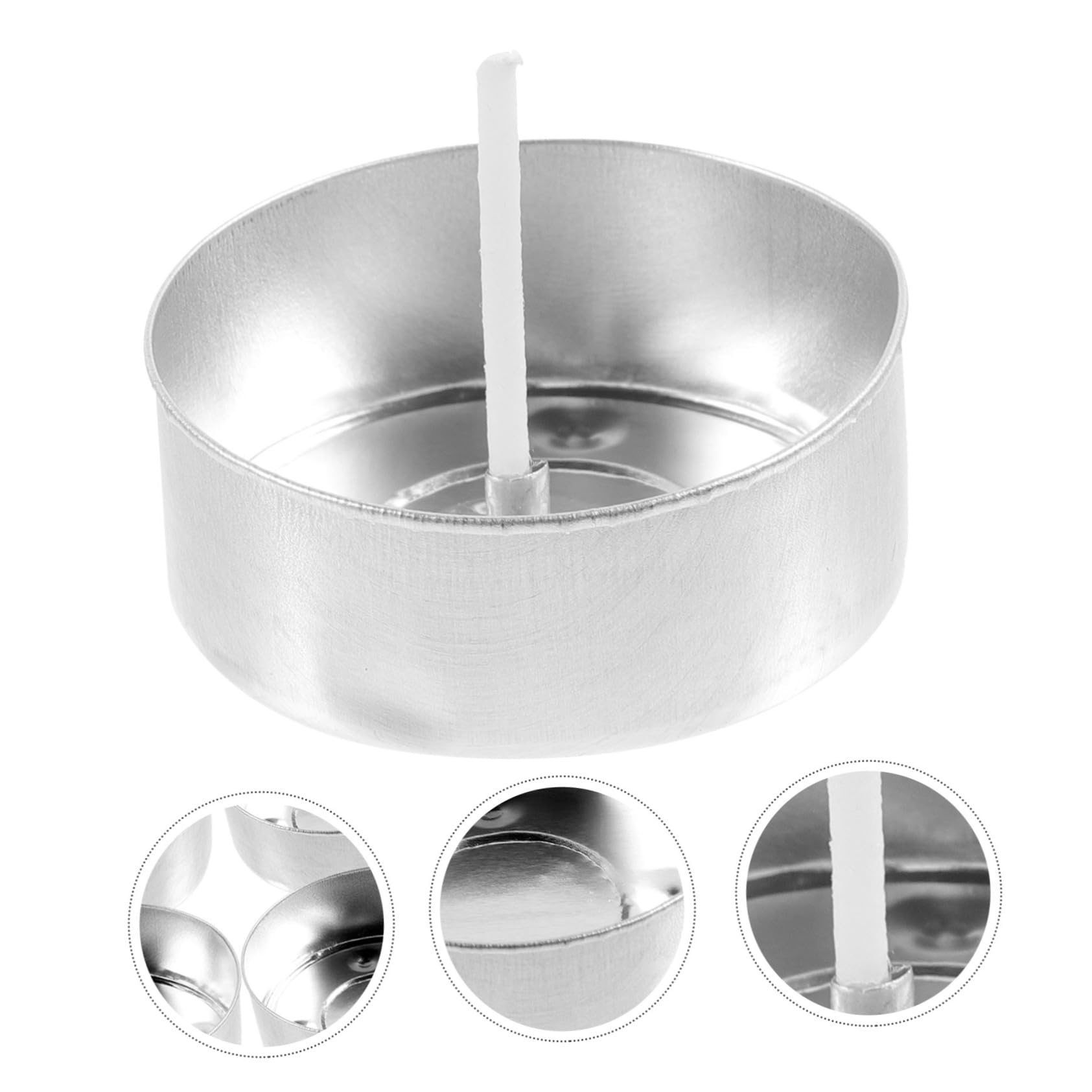 BELLIFFY Homemade Candle Making Kit 100pcs Candle Molds Empty Jars Small Jars Aluminum Box for DIY Projects