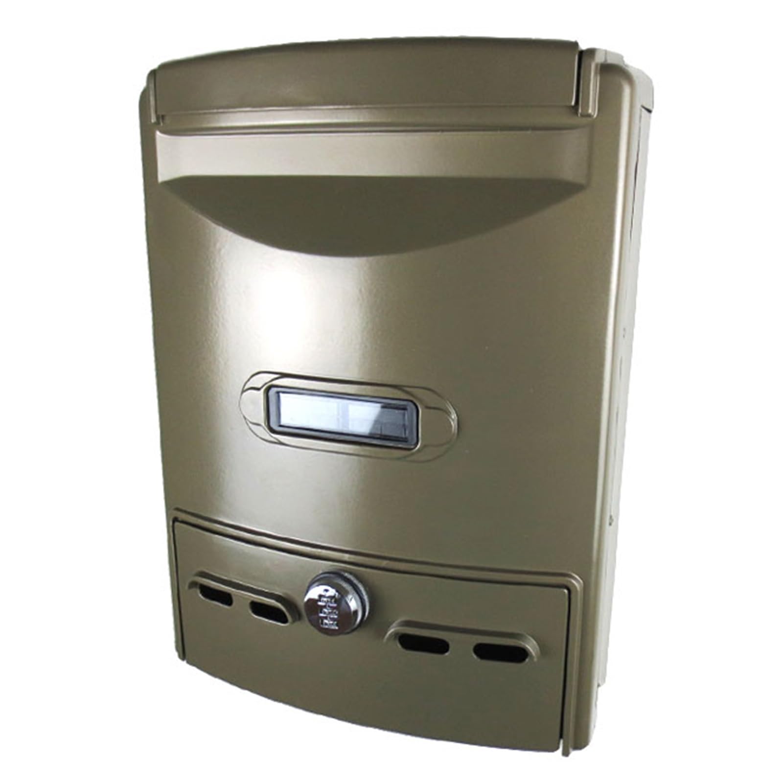 NQNFWCRJ Outdoor Cast Aluminum Mailbox Mailboxes with Combination Lock Top with Durability Port Painted Rainproof Wall-Mounted Courier Locker