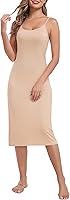 Lovasy Women's Full Slip Dress: Soft Modal Cami with Adjustable Straps, Versatile Nightgown Under Dress S-3XL
