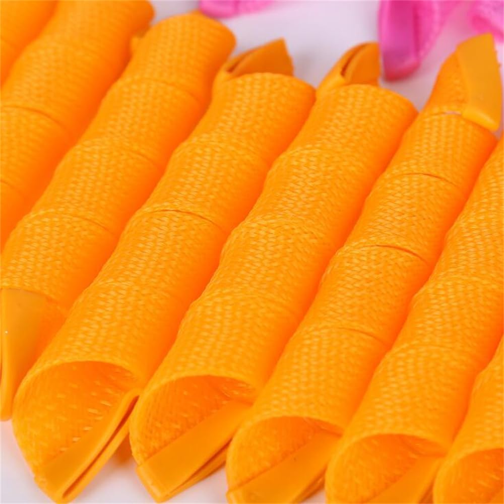 Bigodini 10 pz Bigodino di capelli senza calore Nessun calore Rulli di capelli Dormire Morbidi riccioli a spirale Pigro Perm Asta di arricciatura Wave Formers Strumenti for lo styling dei capelli Bigo