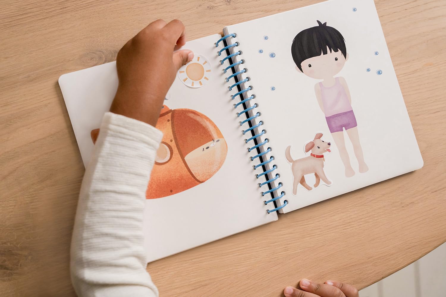 Little Dutch Libro con adesivi Dress me up Jim & Friends