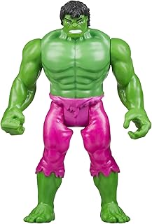 Marvel Legends Series Retro 375 Collection Hulk 3.75-Inch Collectible Action Figures, Toys for Ages 4 and Up