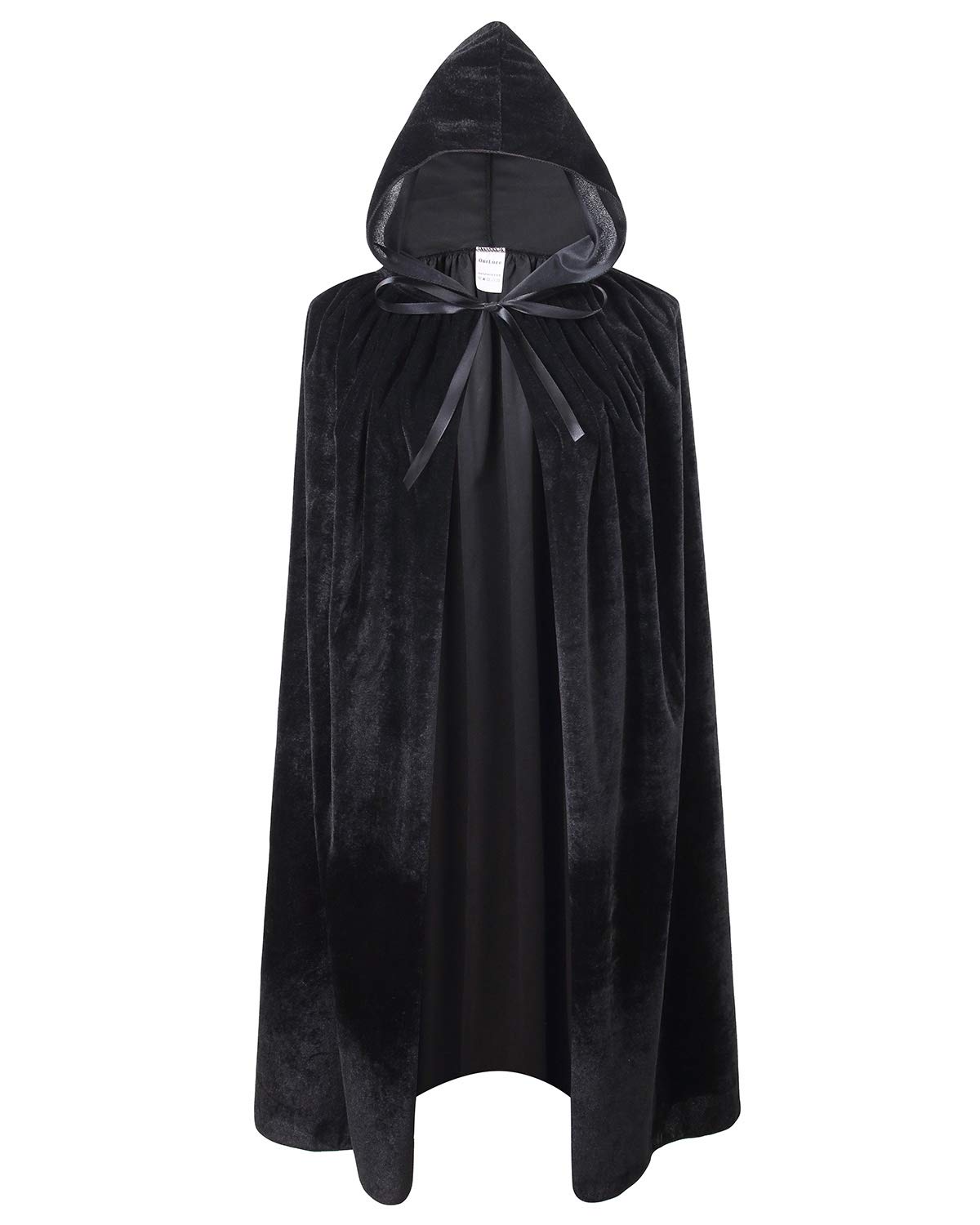 Kids Velvet Cape Cloak With Hood Unisex-Child Cosplay Halloween Christmas Costume