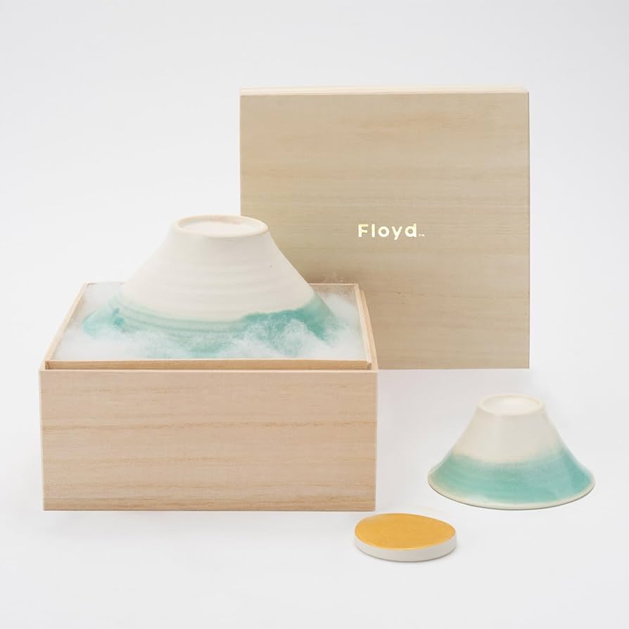 Amazon.co.jp: Floyd (フロイド) 富士山 茶碗 猪口 箸置き セット 一人