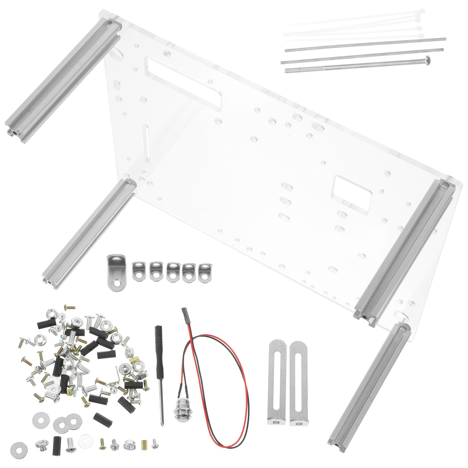 Base robusta de aluminio para pruebas de placas base y mantenimiento uATX 8