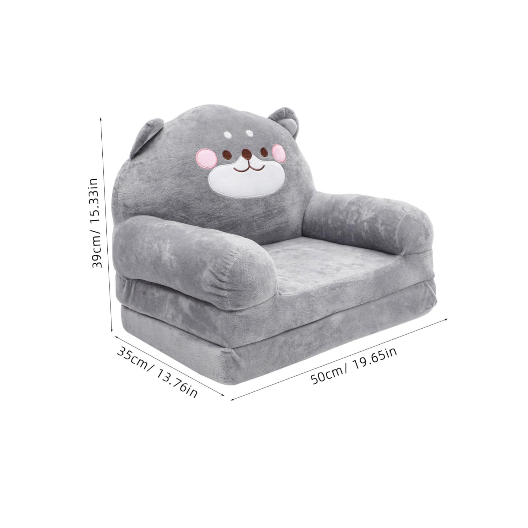 PRETYZOOM Kid's Sofa Elephant Shaped Seat Folding Stool Childrens Furniture Kids Chair Random Color