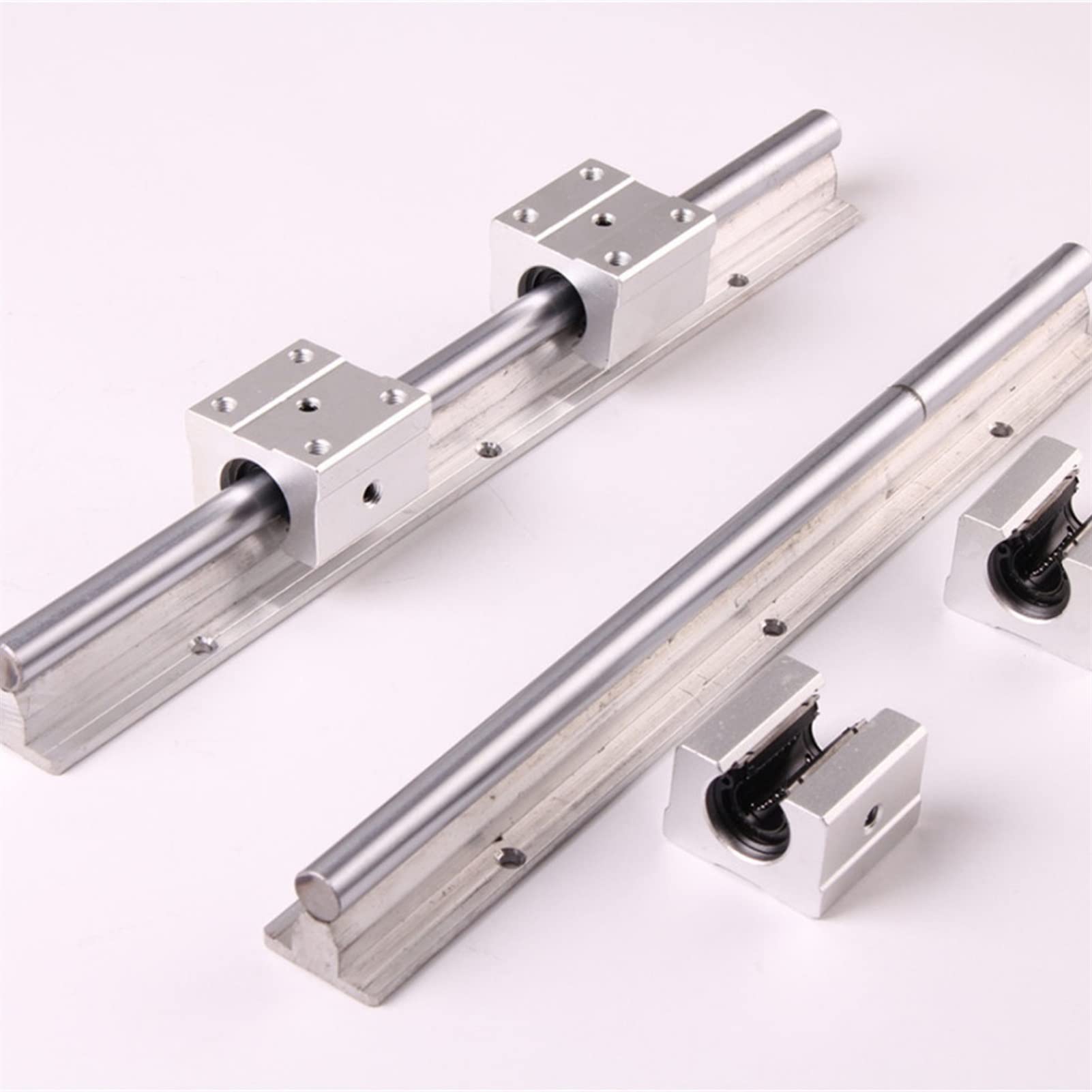 2 Set Di Guide Lineari SBR12 4 Sedi Di Cuscinetti SBR12UU