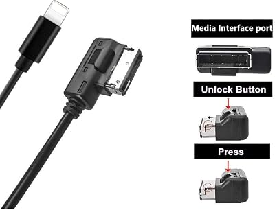 MDI AMI MMI Interface AUX Lightning Cable for Audi Skoda VW to iPhone MDI AMI MMI Interface AUX Lightning Cable for Audi Skoda VW to iPhone