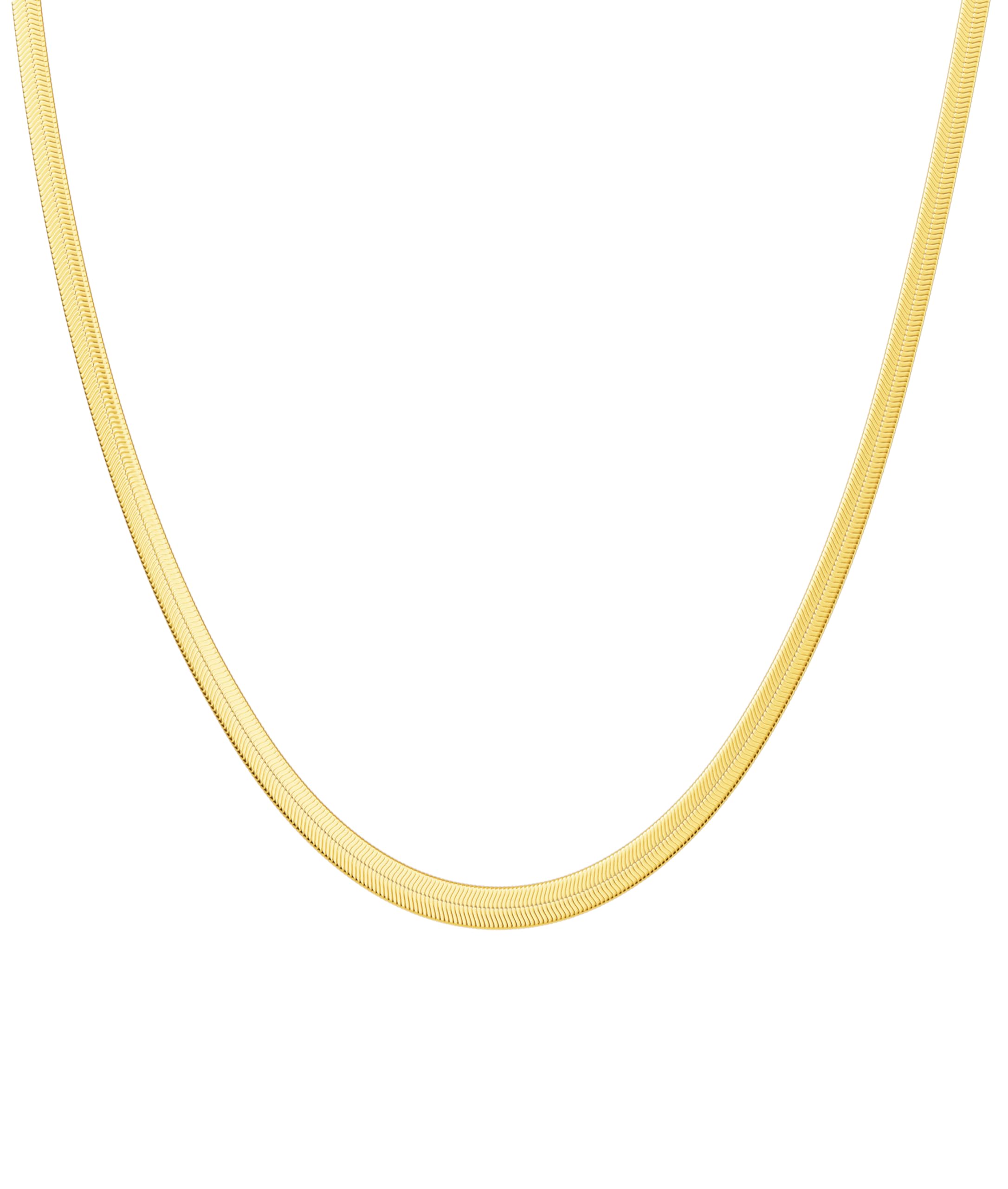 DEARMAY 14K Gold Necklace for Women Dainty Layered Gold Herringbone Choker Necklace Thin Chunky Snake Chain Necklace Jewelry Teen Girl Gift, Cubic Zirconia, Cubic Zirconia, Cubic Zirconia, Cubic