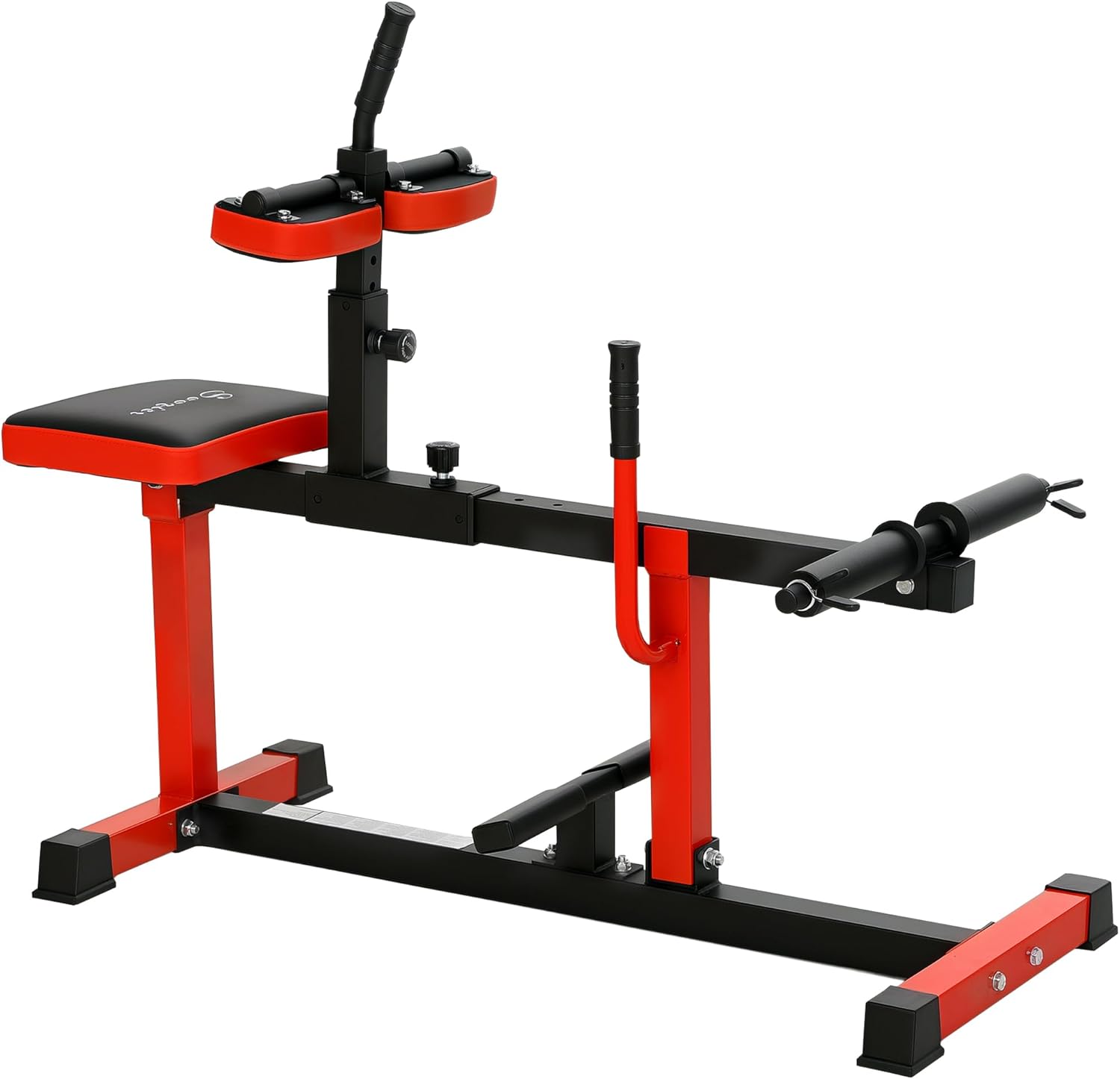 Soozier Seated Calf Raise Machine, Adjustable Calf Machine Leg Extension, for Home Gym, Waist, Arm Training