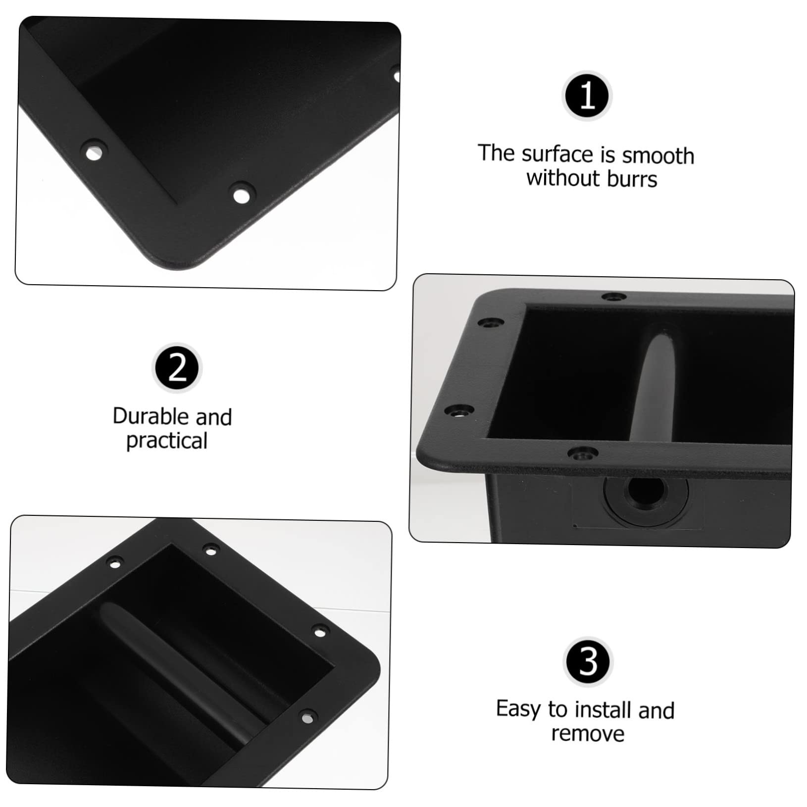 SOESFOUFU 2pcs Stage Speaker Cabinet Handles Plastic Pull Bar for Speaker Hanger