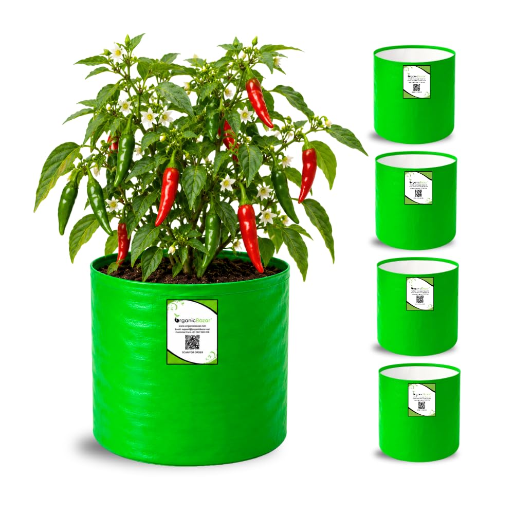 Big Fruit Plant Grow Bags - Organic Bazar (Pack of 2) -26 Big Fruit Plant Grow Bags - Organic Bazar (Pack of 2) -26