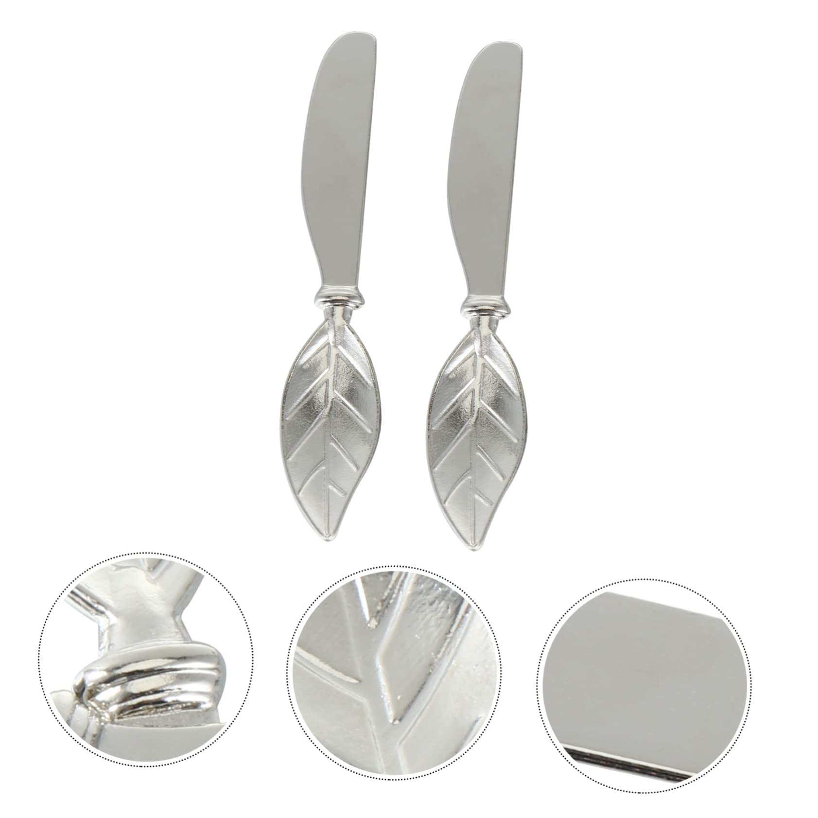 BESTonZON Metal Spatula 4 pcs Home Tool Butter for Knife Peanut Practical Gadgets Multipurpose Sandwich Knives Premium Multi-Functional Grater Kitchen Cake Spreader Steel Shaped Multi- Sandwich Bread