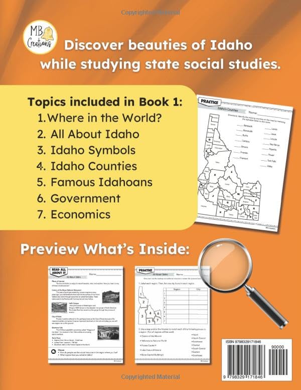 Idaho History Workbook for Kids: Geography, Government, and Economics (Idaho History Workbook for Kids: Social Studies Projects and Activities) - Image 2