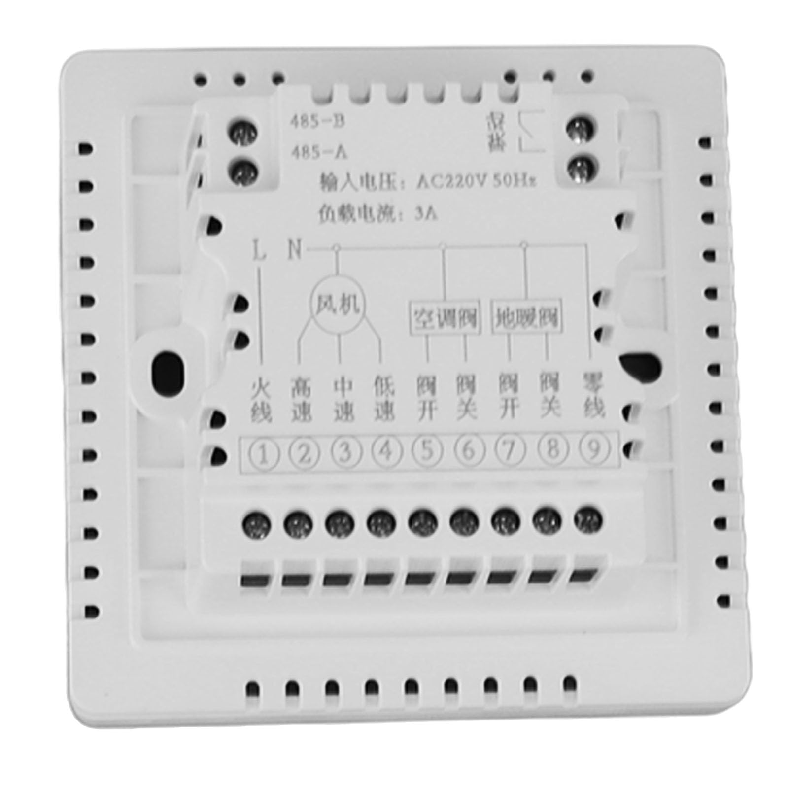 Fdit Termostato WiFi Inteligente, Programable 5-1 para Aire Acondicionado y Suelo Radiante, con Control Remoto por App, 5-45C, 1.5W, AC 220V, No Requiere Cable C