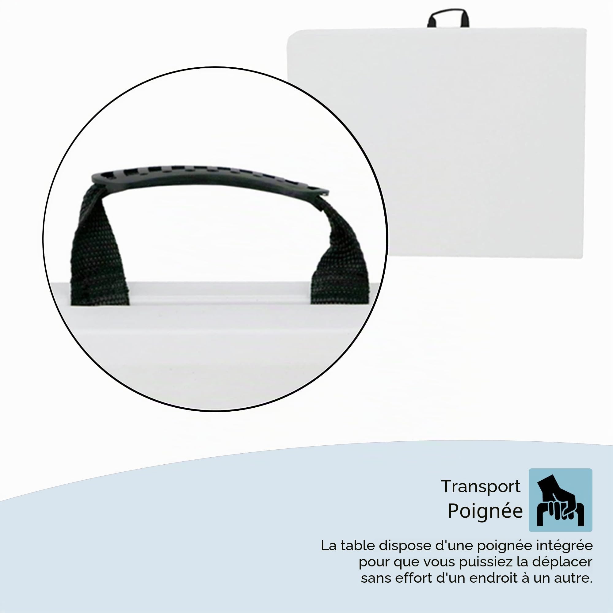 Tavoli pieghevoli Home Discount 5 piedi, Blanc