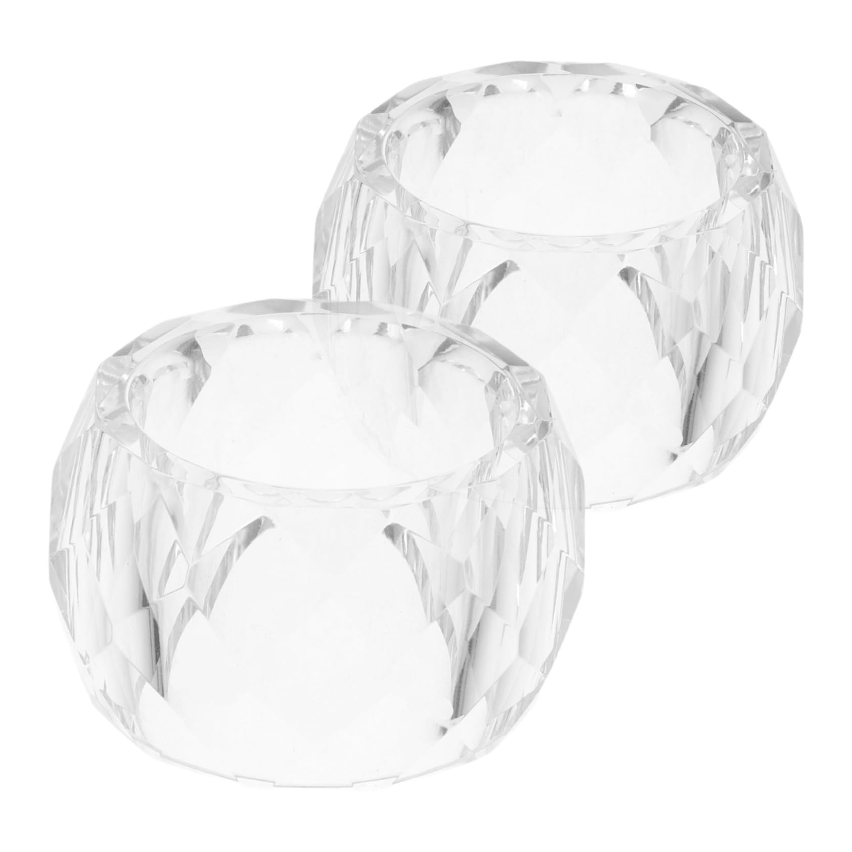 IMIKEYA 2stücke Serviettenring Transparent Kristall Serviettenhalter Für Party Hochzeit Tischdeko Serviettenbänder Mit Verschluss Für Empfang Und Festivals