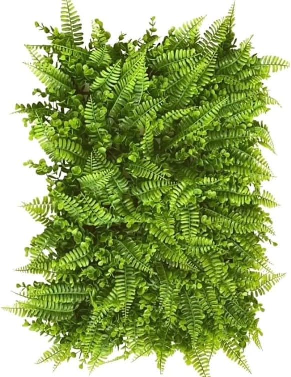 Placas de Samambaia Artificiais - Verde Claro - 40x60cm - 10 Unid...