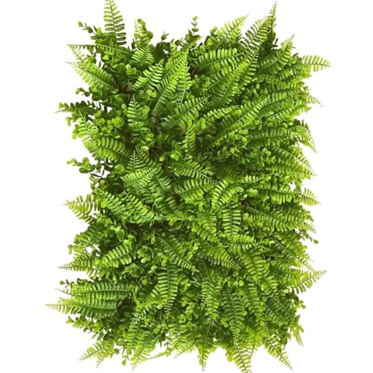 RM Decor - Placas de Samambaia Artificiais - Verde Claro - 40x60c...