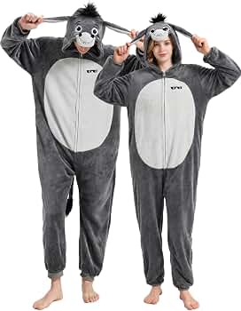 Amazon.com: YuDanae Unisex Adult Donkey Costume Onesie Pajamas