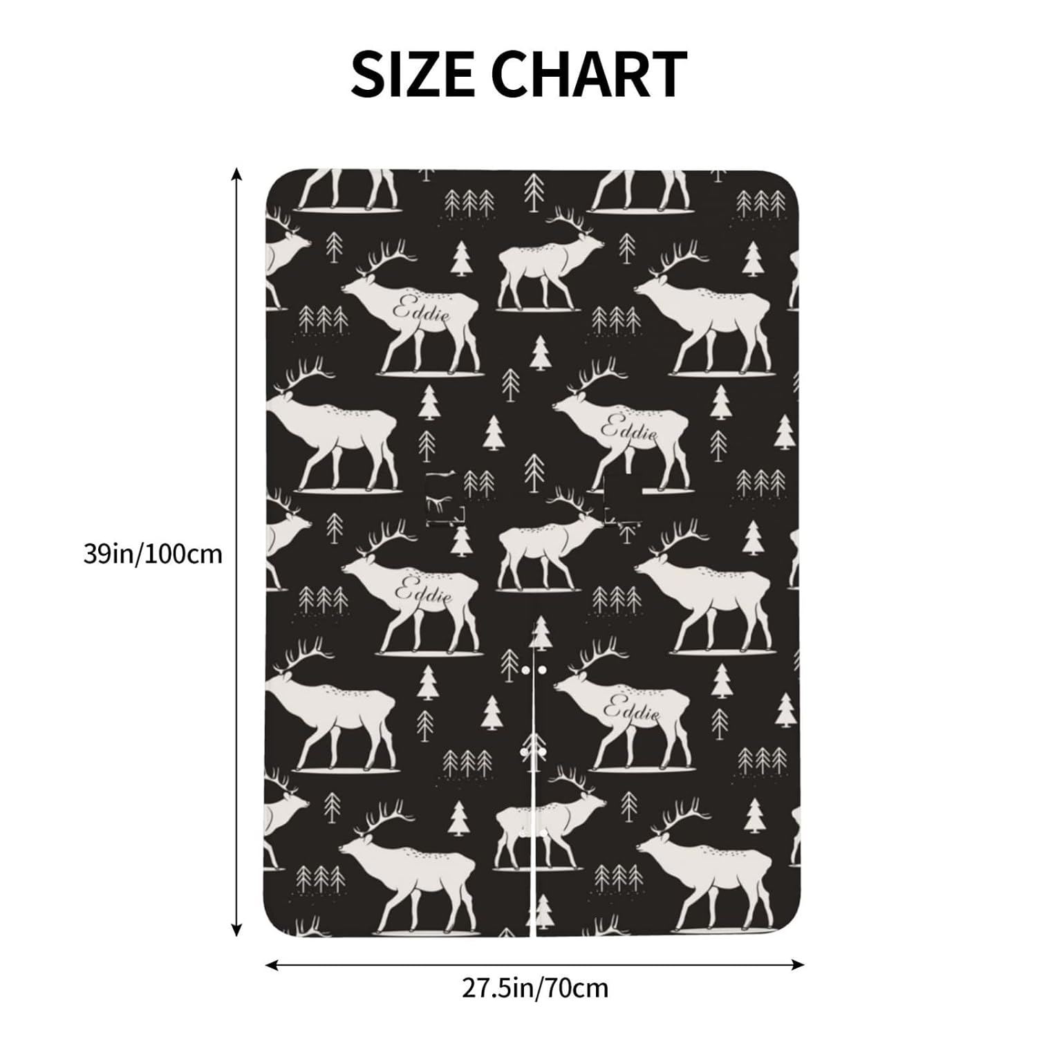 Personalized Deer and Trees Baby Infant Car Seats Canopy for Babies with Name, Custom Lightweight Covers for Baby Boys Girls, Minky Nursing Breastfeeding Stroller Cover Canopies for Newborn