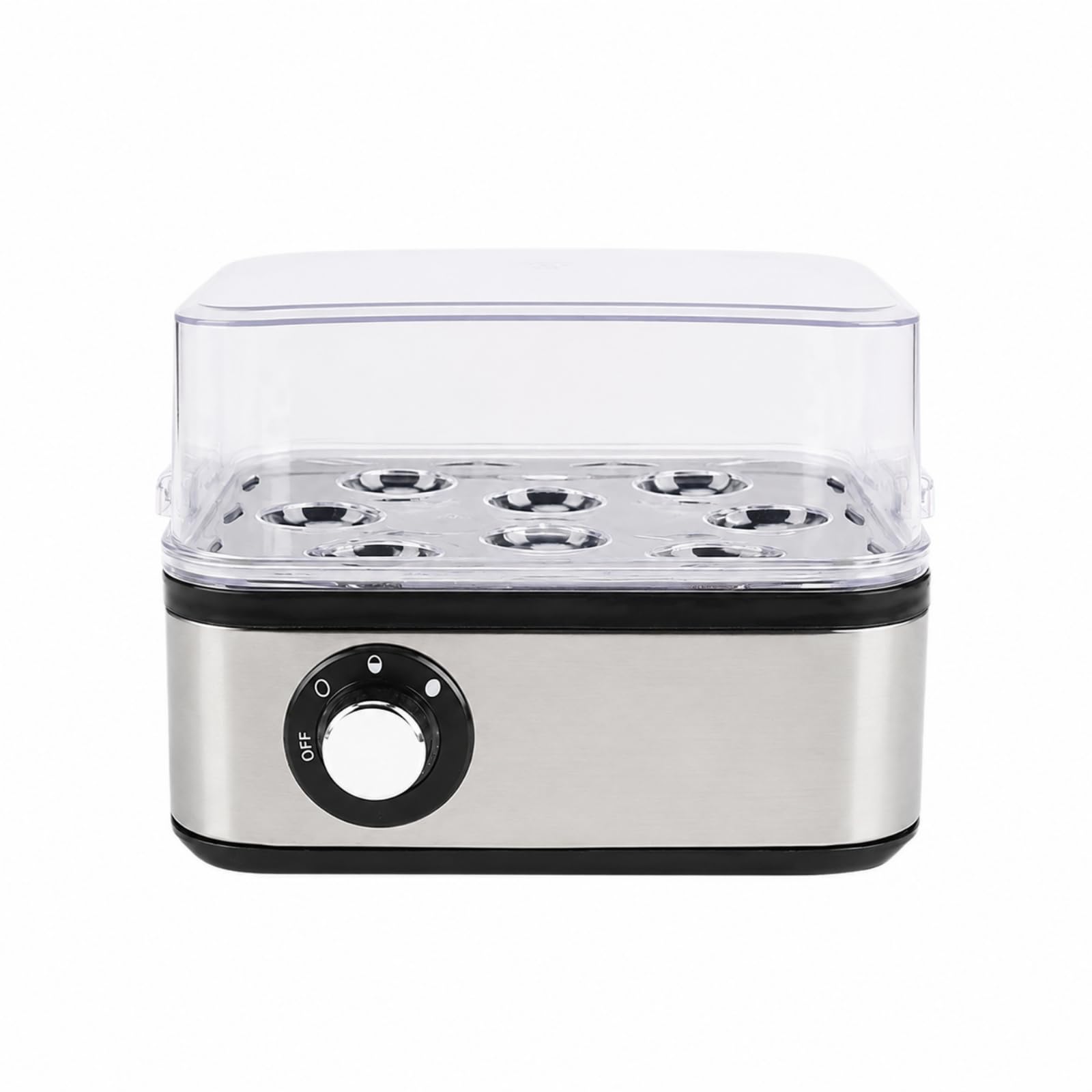 Billeur à Œufs Électrique Carré Polyvalent Cuiseur à Œufs Cvercle Traparent Silencieux pr Déjeuner Matinal Familial Rapide