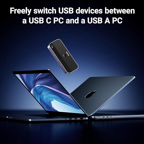 Miniatura 3 de UGREEN Entrada de interruptor USB A y C para computadoras, comparte 4 puertos, selector de conmutación para PC, laptop, teclado, ratón, cámara web,