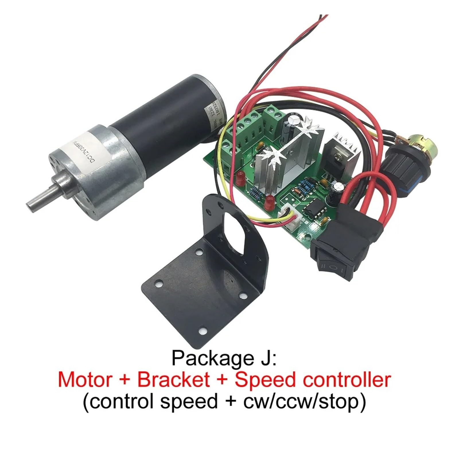 SZRDBHAUJO DC Gear elektronischer Anlasser 12 Volt Reductor electronic starter Hohe Geschwindigkeit Hohes Drehmoment 24V JGB37-3157 Paket R 24V 30rpm