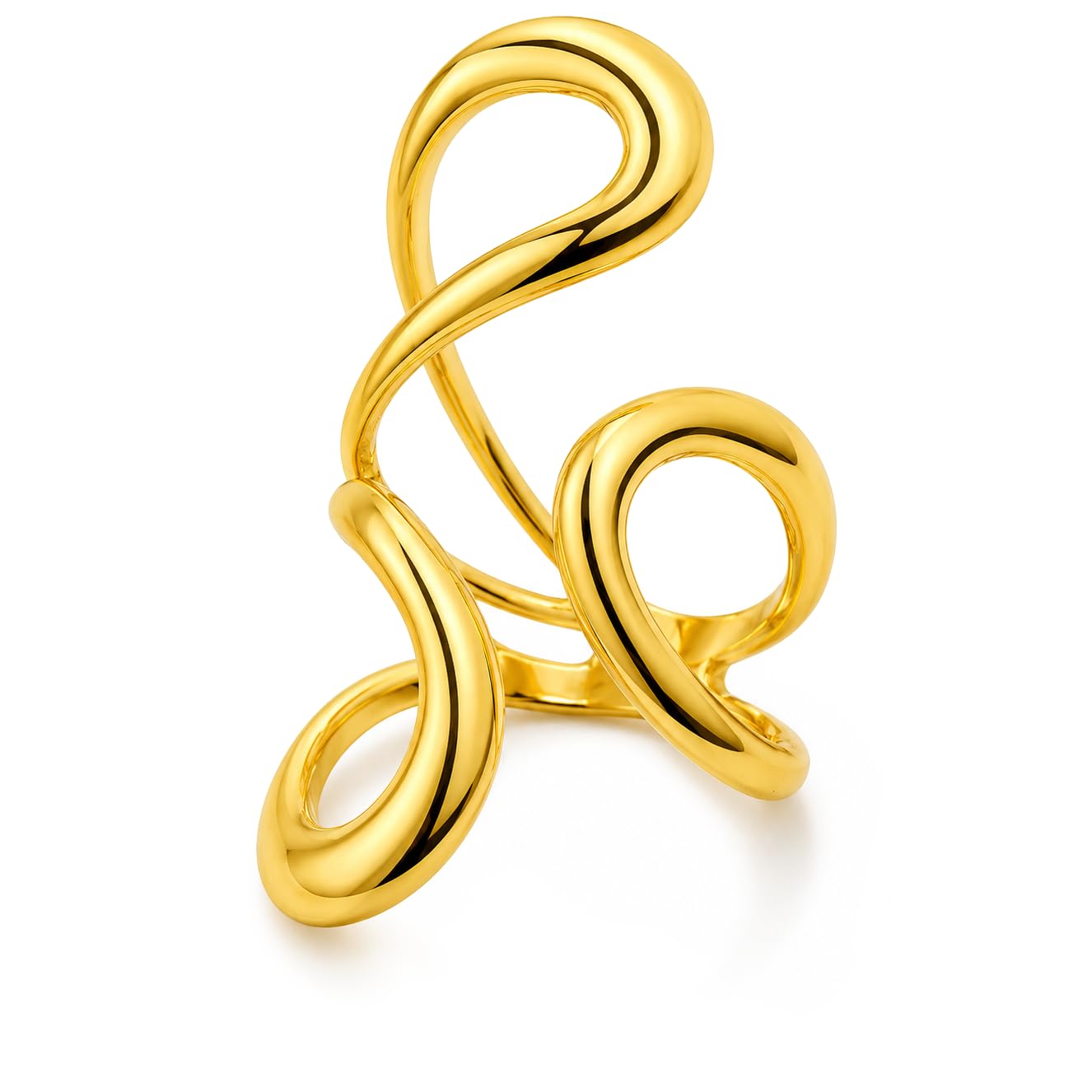 Adjustable Rings For Women | Stylish Chunky Ring | Gifts For Women and Girls | Modern and Elegant Non Anti Tarnish Jewelry-image-12