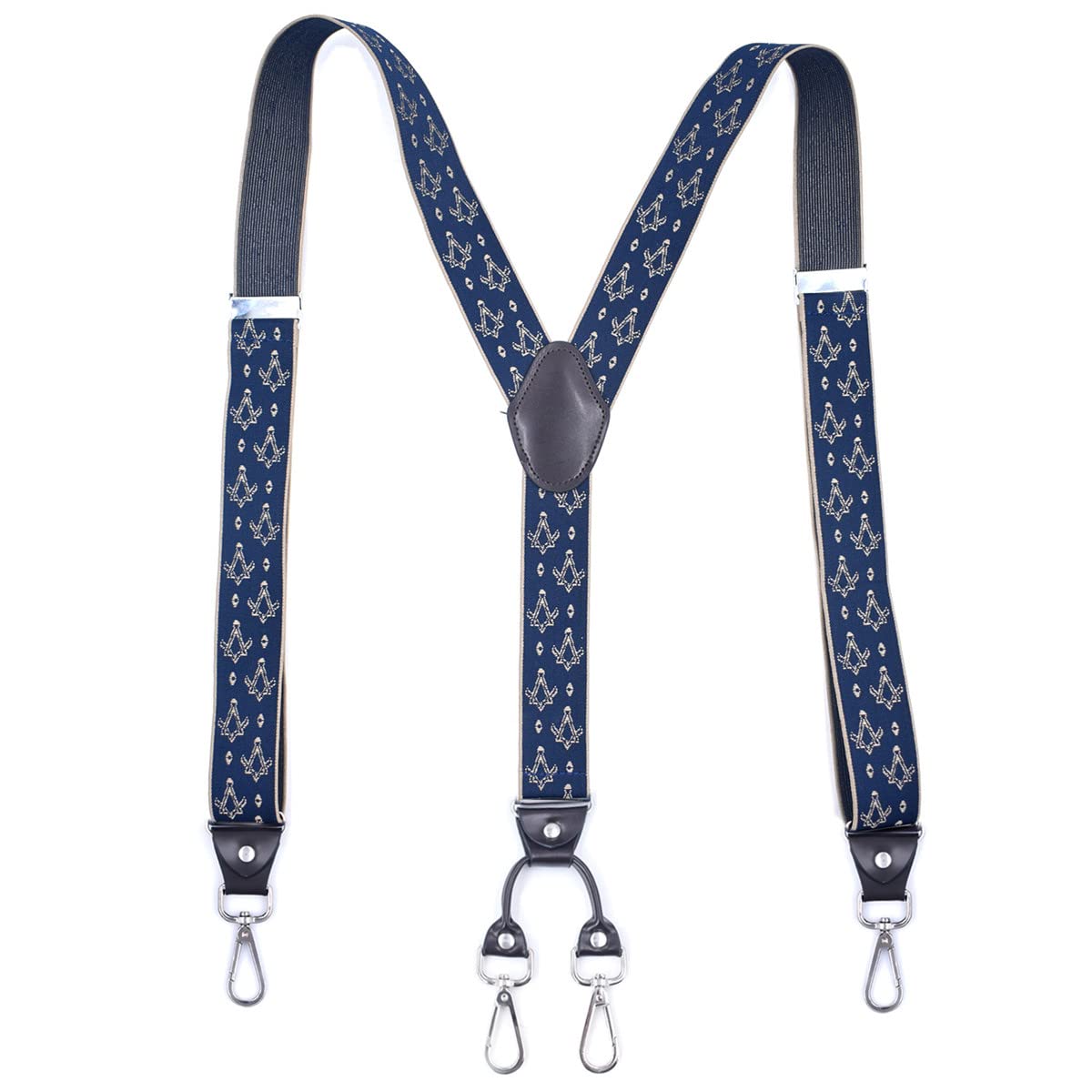 Bretelle da Uomo, Bretelle Regolabili con Ganci Resistenti da Uomo, Stile Old Fashion, Larghe 1,4 Pollici, Retro a Y(B Type)