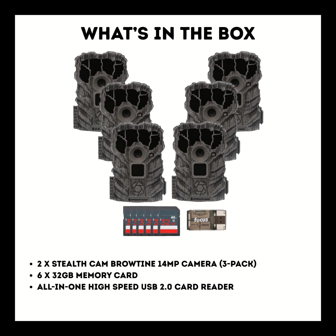 Amazon.com : Stealth Cam Browtine 14MP Trail Camera with 32GB SD