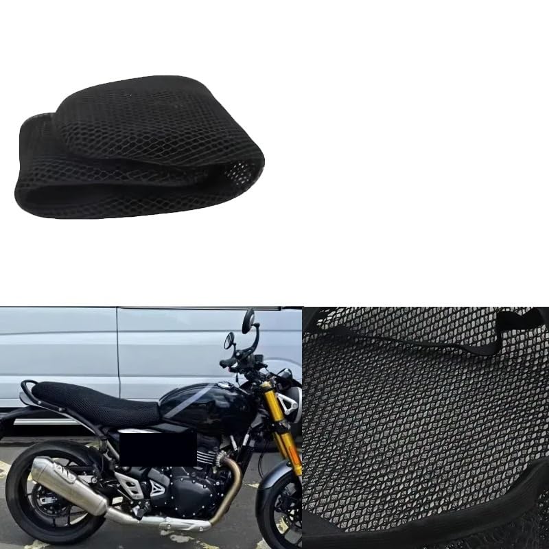 Cubreasiento de asiento para motocicleta Speed 400 transpirable con cojín protector de malla 2